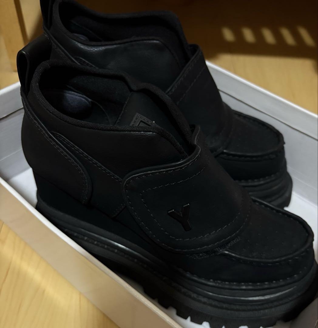 YELLO (イエロ) NO.0 SHORT BOOTS Loafers, Black, XL