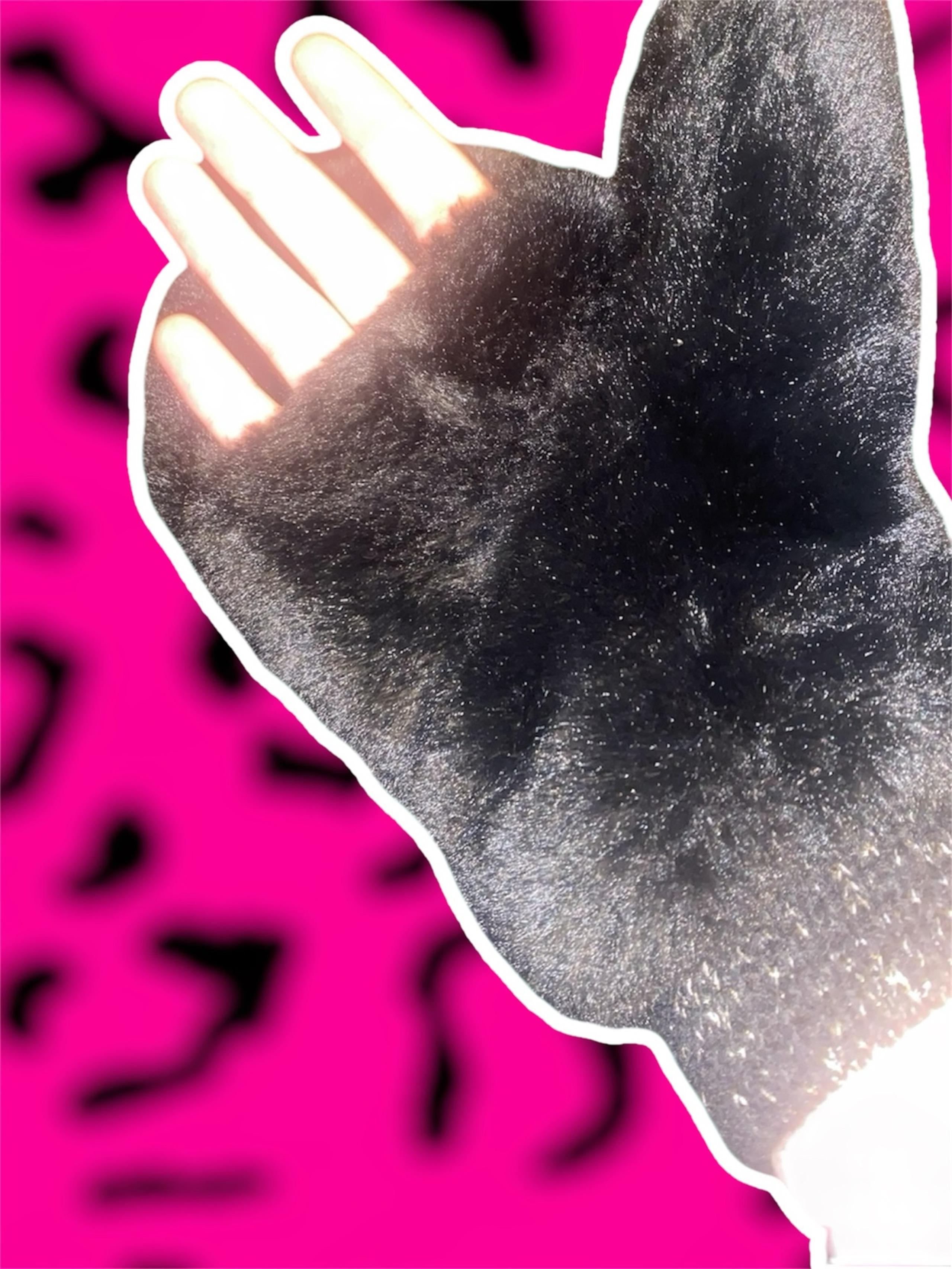 Y2k faux fur fingerless mittens