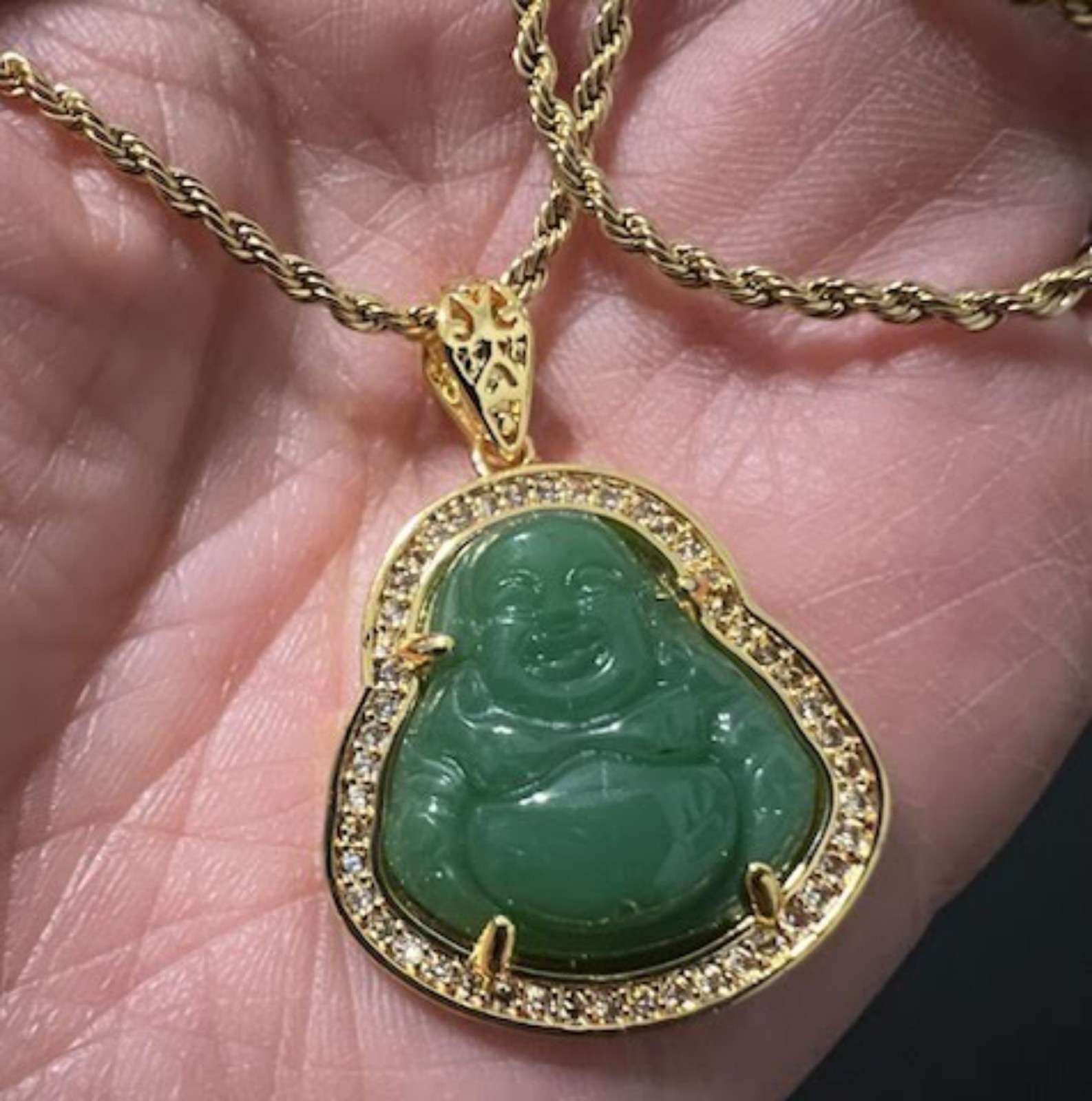 Jade Buddha Necklace