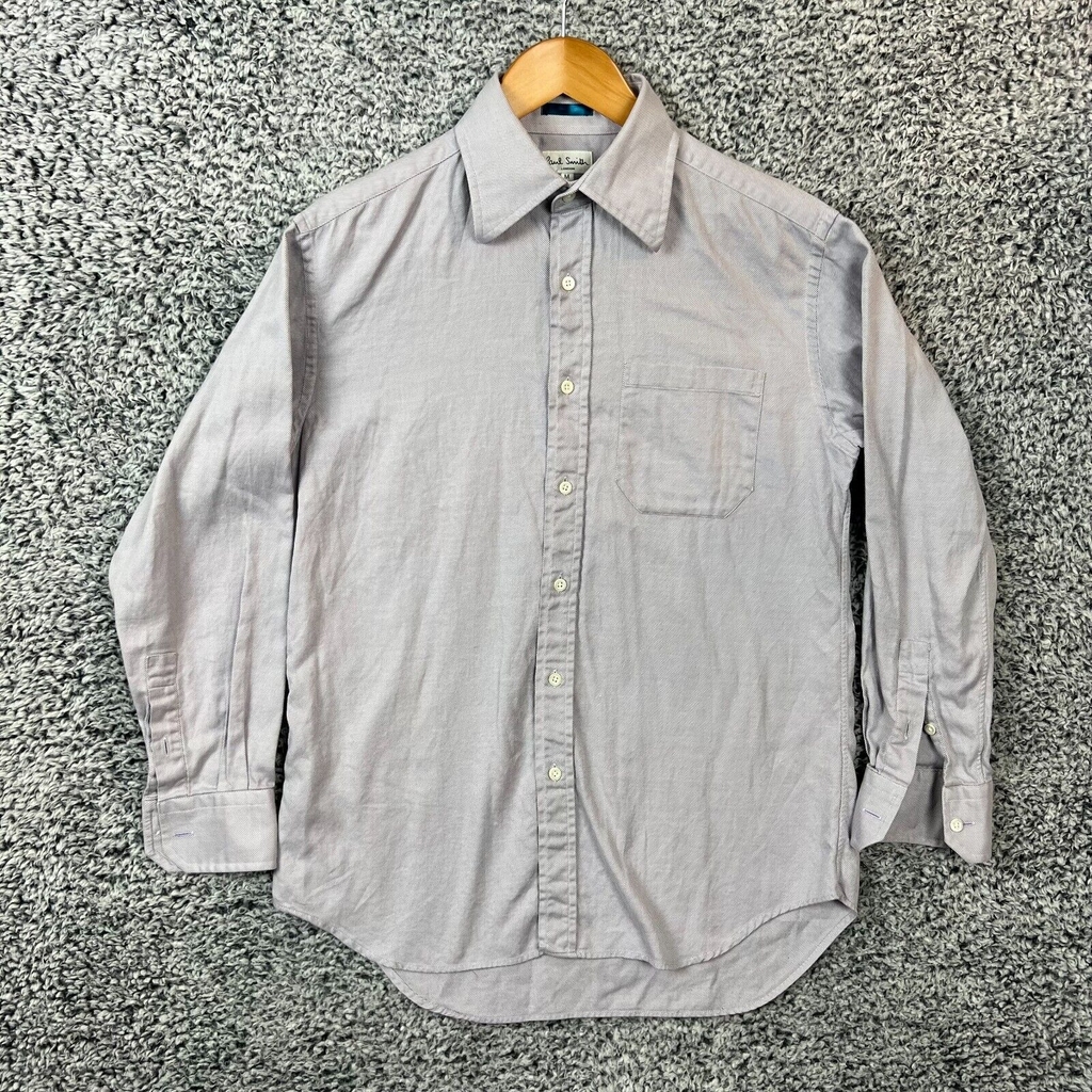 PS Paul Smith Shirt Adult Medium Purple Button Up Designer Luxury Cotton Mens M