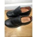 THOROGOOD Women's Black Steel Toe Slip On Chunky Heel Shoes 9M 504-6010 Leather