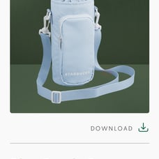 Starbucks 2025 Blue Bottle Bag NWT