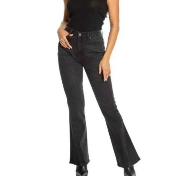 NEW! Juicy Couture Malibu High Rise Stretch Flare Black Jeans Women's Plus 20W