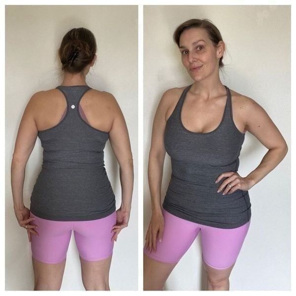 Lululemon Cool Racer Back CRB Tank Top Heather Gray 6