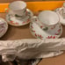 Fine Bavarian Porcelain Teacups & Saucers