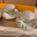 Fine Bavarian Porcelain Teacups & Saucers