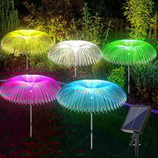 5pcs Solar Garden Lights Outdoor Waterproof,7 Color Changing Solar Yard Lights