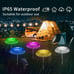5pcs Solar Garden Lights Outdoor Waterproof,7 Color Changing Solar Yard Lights