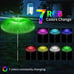 5pcs Solar Garden Lights Outdoor Waterproof,7 Color Changing Solar Yard Lights