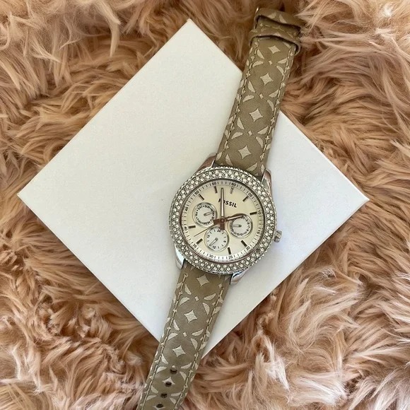 Fossil Watch | Stella Signature Multi F Stainless Steel pattern design Vintage