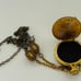 1974 Estee Lauder Pocket Watch Pendant Solid Perfume Compact