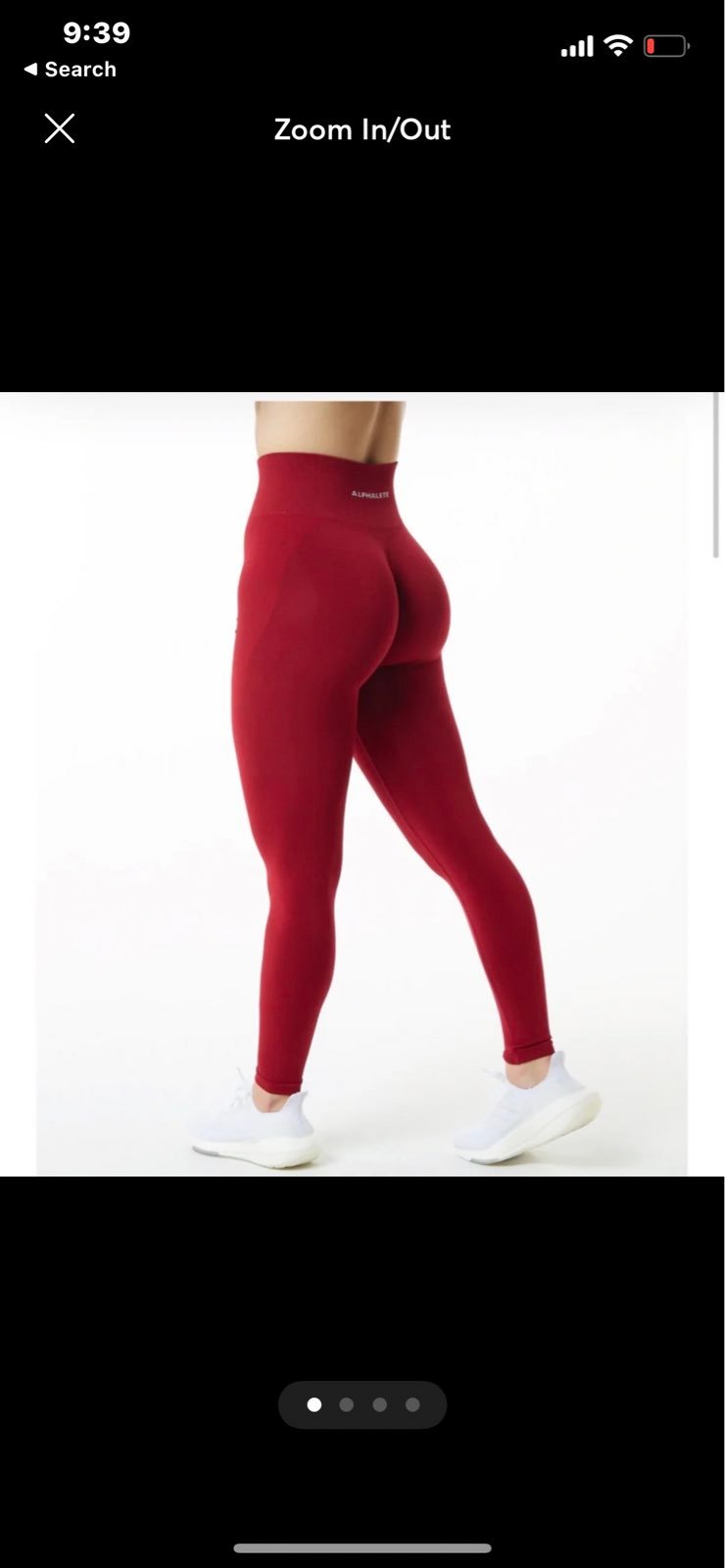 Alphalete amplify leggings scarlet small