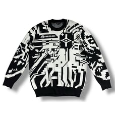 Tit4n Titan Pullover Cyberpunk Knit Sweater Sweatshirt Size L