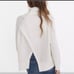 Madewell Eastbrook Turtleneck Cross-Back Sweater Merino Wool Cream White Size XS