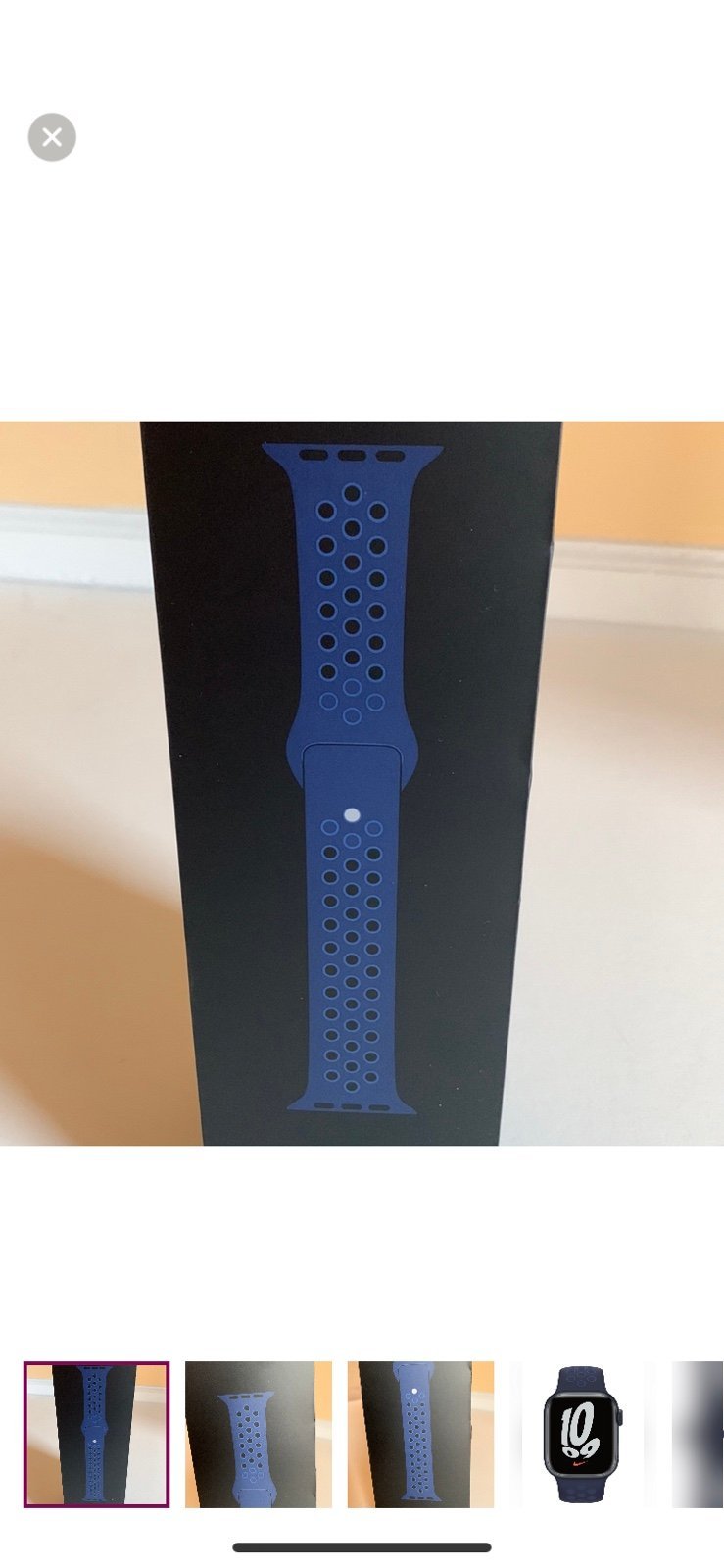 Apple Nike Sport Band for Apple Watch™ - Midnight Navy/Mystic Navy