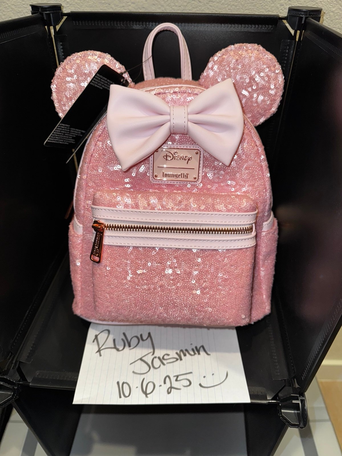 Disney Loungefly Exclusive Minnie Mouse Pink Cotton Candy Mini Backpack