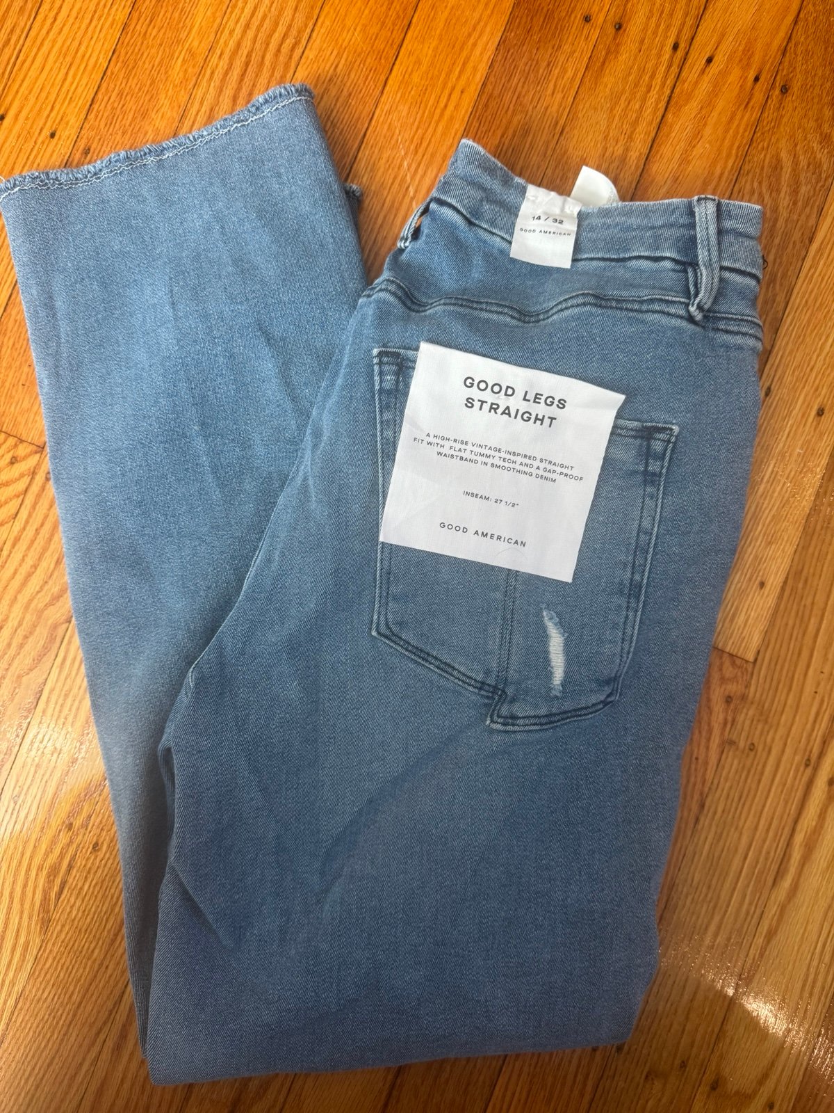 Good American jeans- Good legs straight NWT