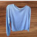 Eileen Fisher Sweater Women Small Blue Organic Linen Button Knit Lightweight