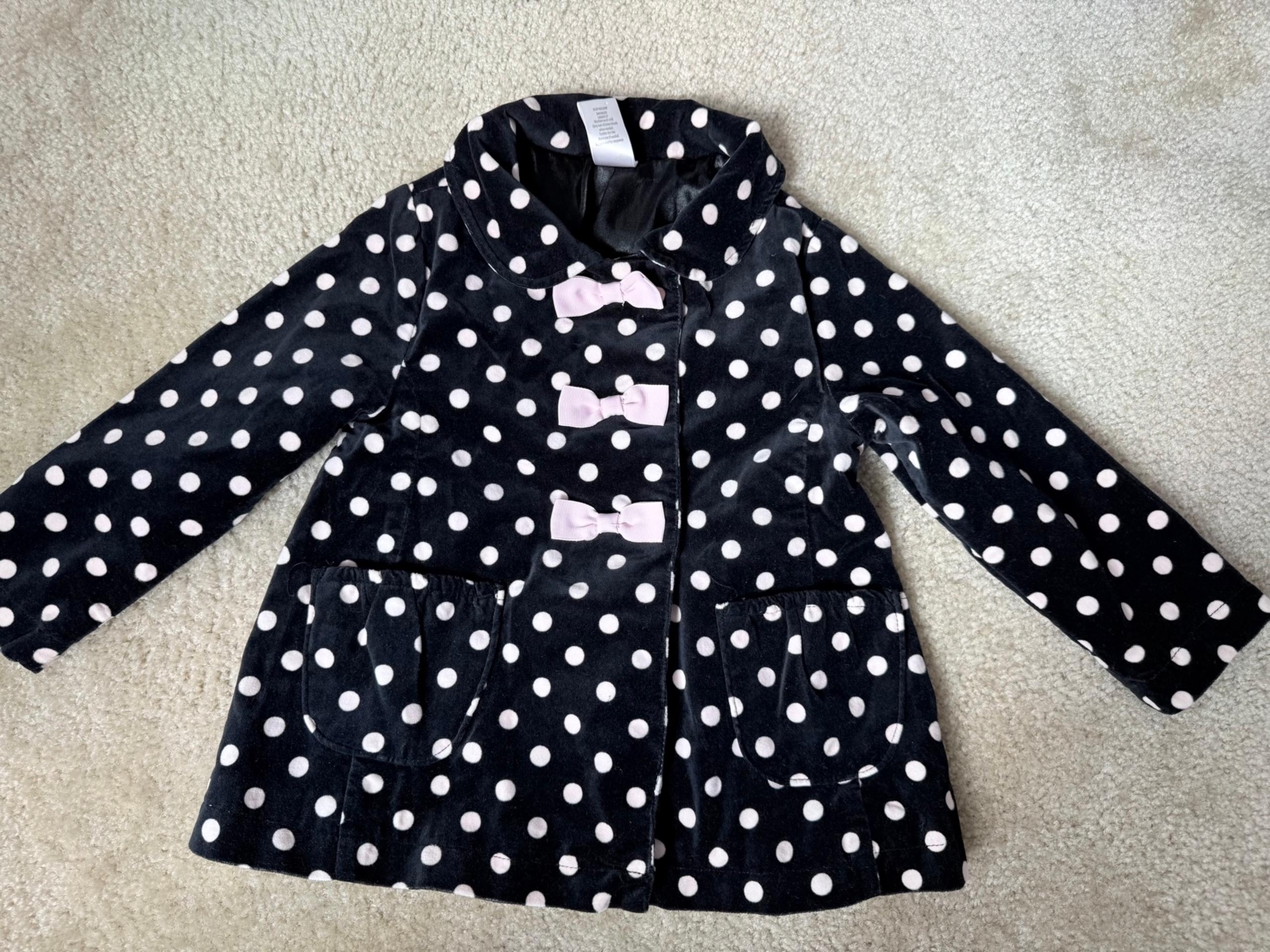 Gymboree girl polka dots jacket coat size 4-5T