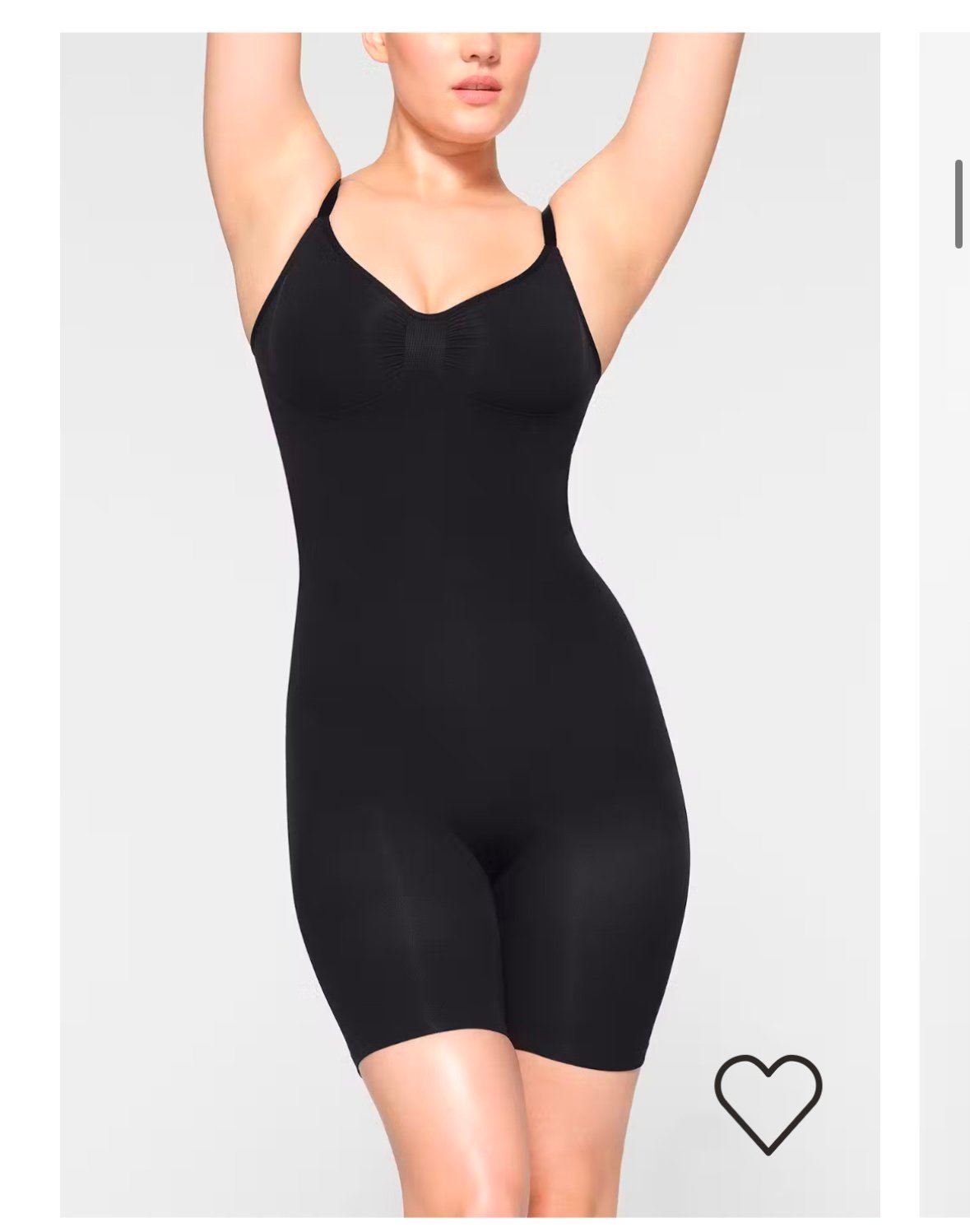 SKIMS Mid Thigh Sculpting Bodysuit Size Small