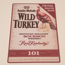 Wild Turkey Metal Sign Bourbon Whiskey Man Cave