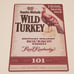 Wild Turkey Metal Sign Bourbon Whiskey Man Cave