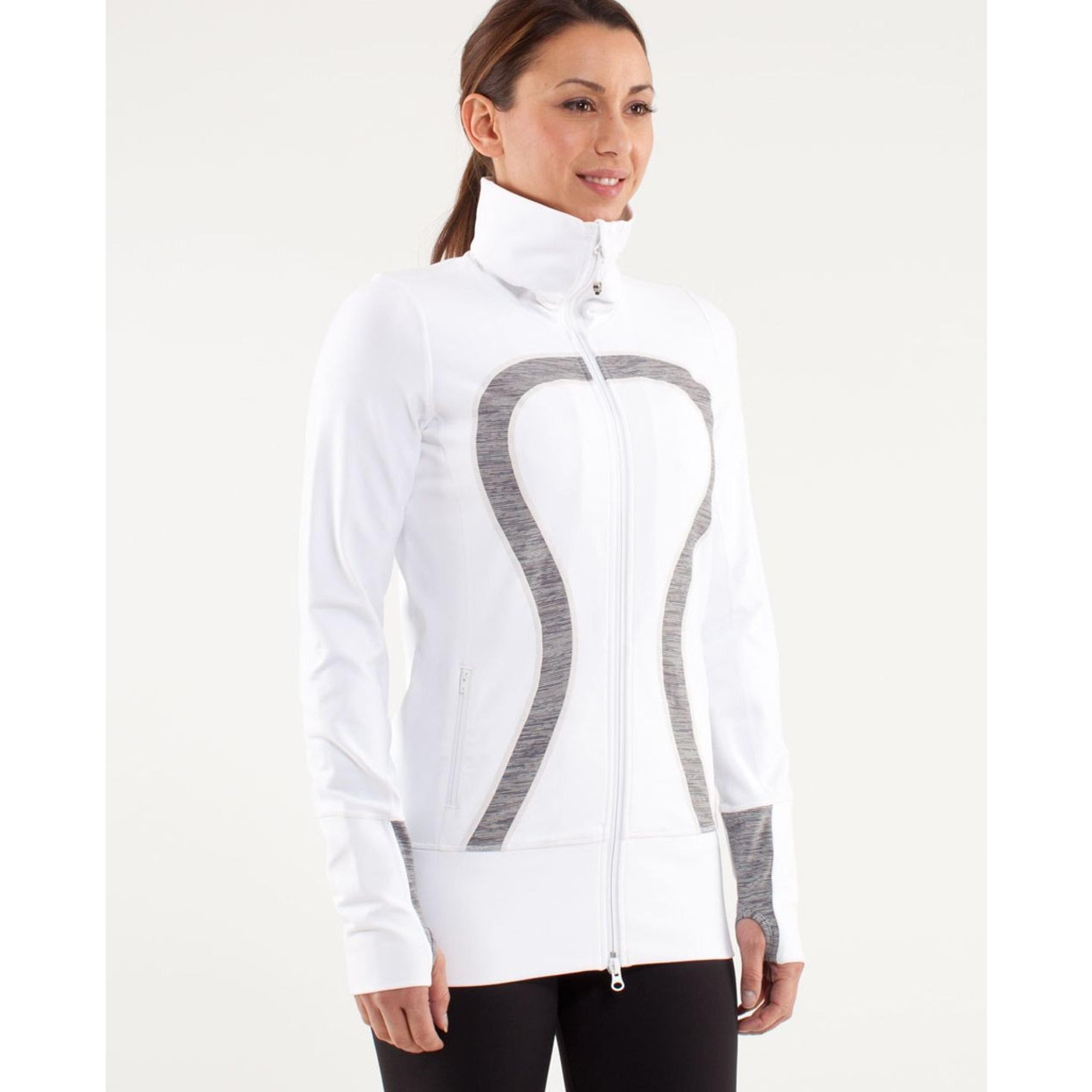 LULULEMON In Stride Jacket Wee Are From Space Coal Fossil White Active Women's 2