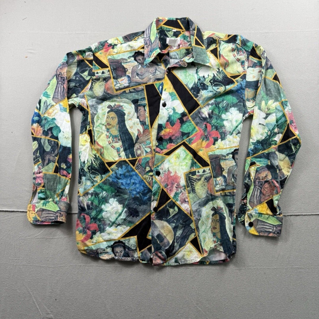 Rare VTG Neiman Marcus Native Tribe Men’s Shirt Size M Designer Collections