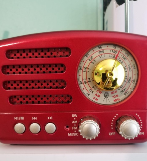 J-160 Small Retro Vintage Radio with Bluetooth, Portable Transistor Radio AM FM