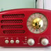 J-160 Small Retro Vintage Radio with Bluetooth, Portable Transistor Radio AM FM
