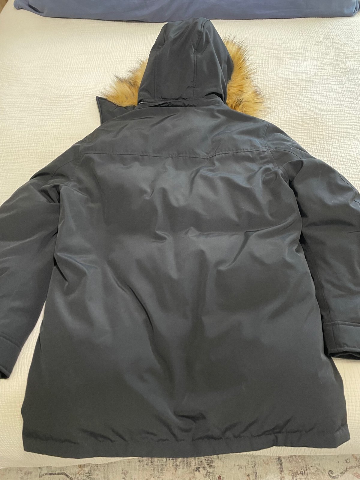 Mens Black winter parka Jacket