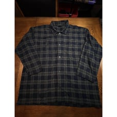 VTG Polo Ralph Lauren Plaid Skater Grunge Single Pocket No Cuff Button Shirt XL