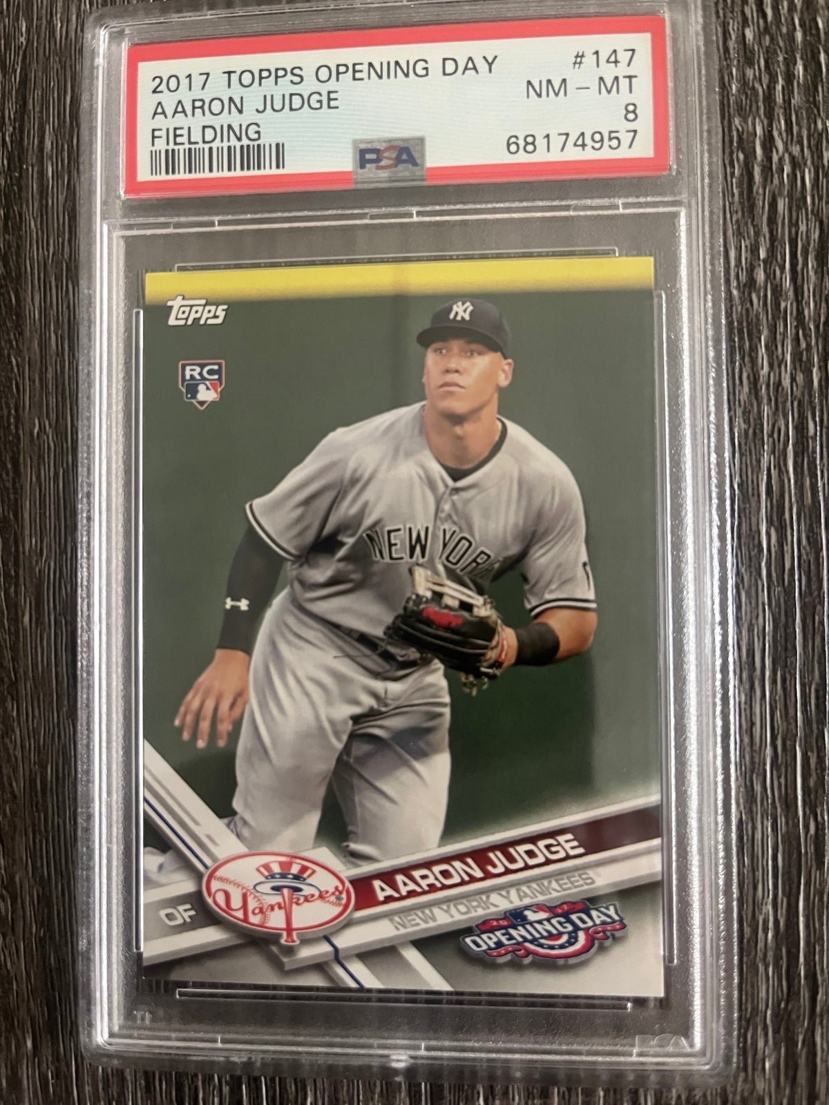Aaron judge topps opening day rc
