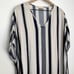 Tory Burch Blue Striped Kimono Coverup Kaftan Womens