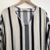 Tory Burch Blue Striped Kimono Coverup Kaftan Womens