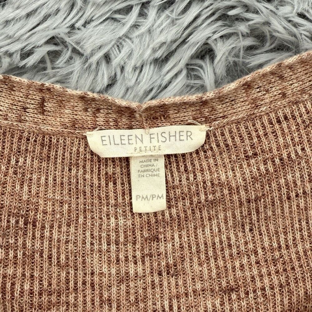 Eileen Fisher Sweater Top Women's PM Mauve 100% Organic