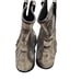 Free People Way Out West silver cowboy boots size 8