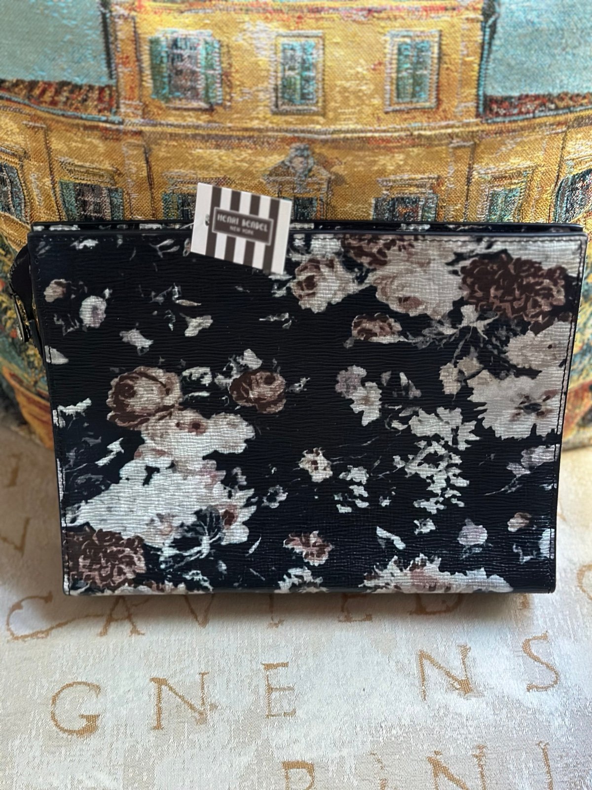 Henri Bendel West 57th Floral Cosmetic Pouch/Clutch NWT