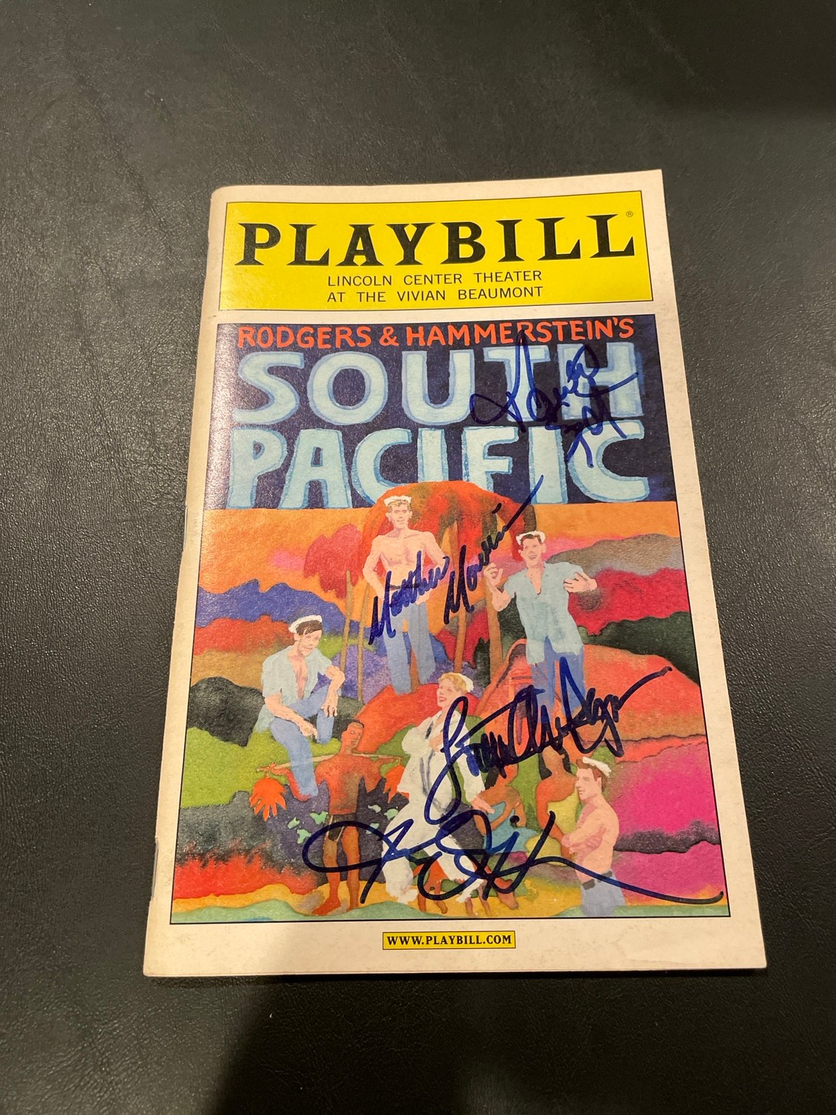 Signed Playbill South Pacific