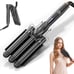 3-Barrel, Foldable 1-inch Curling Iron_Hair Crimper [RIGHTWELL]
