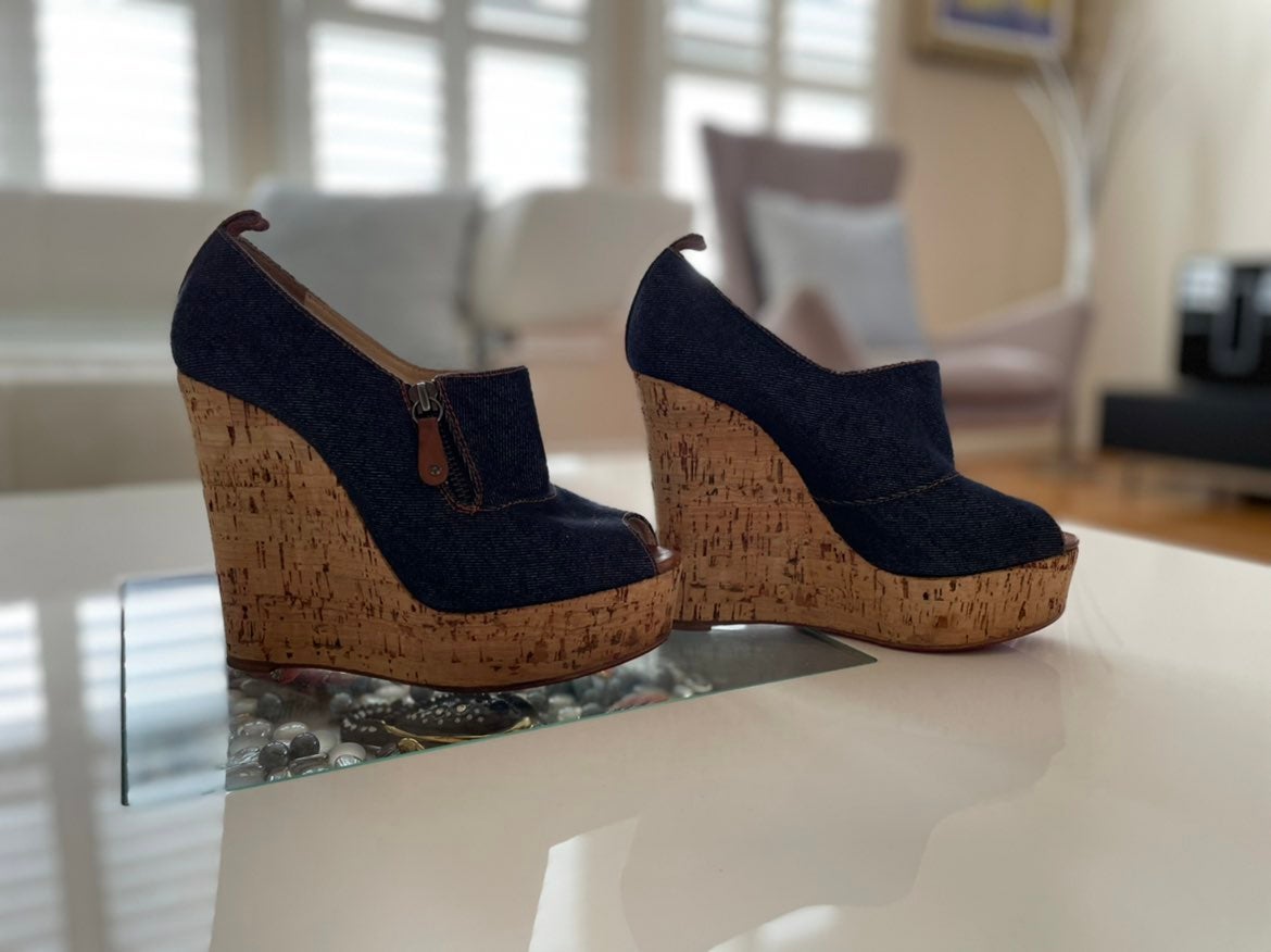 Christian Louboutin Platform Wedge Shoes | Mercari