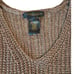 Vintage Donna Karan Signature Brown Open Knit Sweater Vest XS