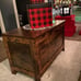 Rustic Brown Storage Chest Wooden Toy Chest Box Retro Farmhouse Organizer Bench