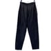 Vintage Evan Davies leather pants size 4 small black high rise tapered leg emo