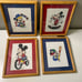 LOT VTG Disney Mickey Dumbo Minnie Mouse Dumbo Framed Signed Dated