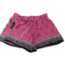 sz 0 New JUICY COUTURE Silk pink hilt boho paisley shorts tie belt summer