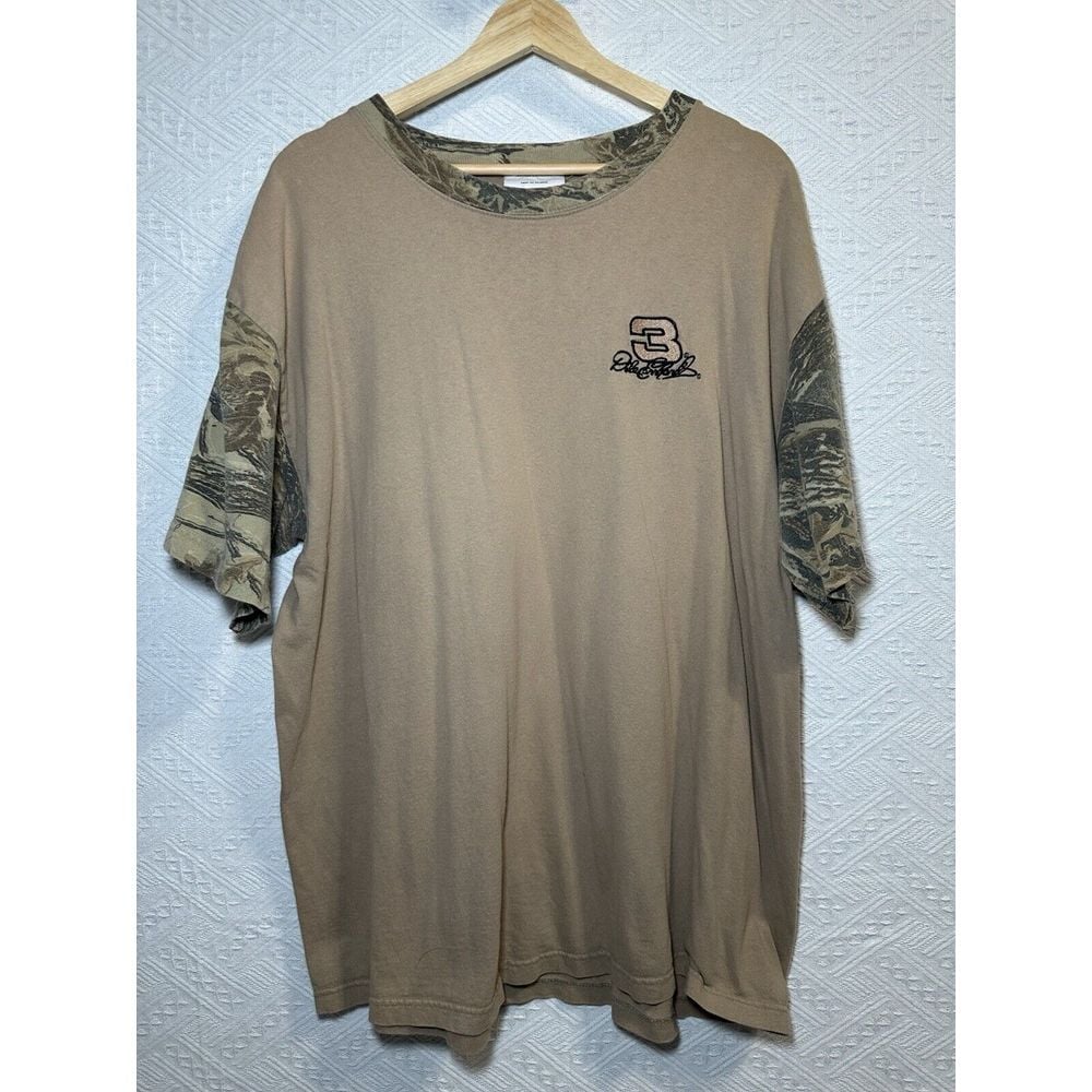 Vintage Chase Authentics Dale Earnhardt #3 Realtree Camouflage/Tan T-Shirt XL