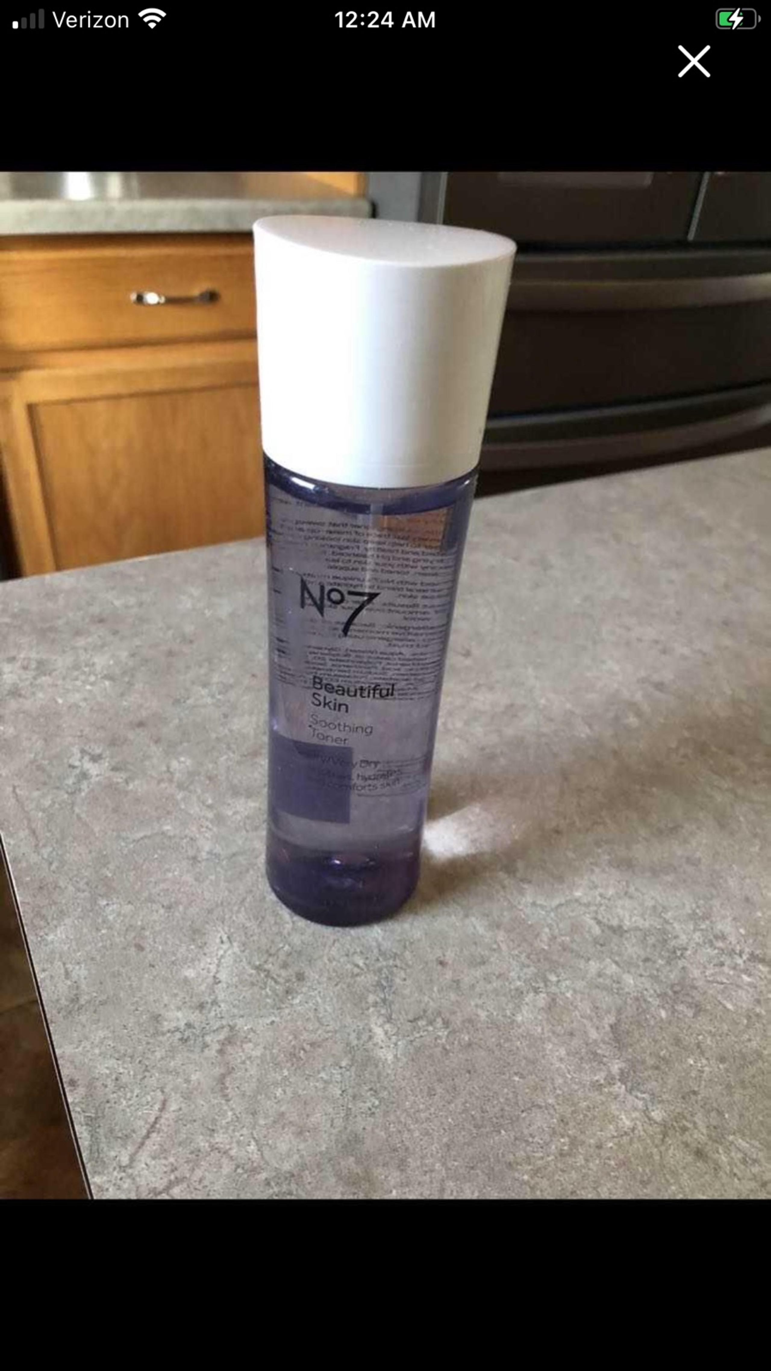 No7 Beautiful Skin Soothing Toner Dry/Very Dry 6.7 oz used once