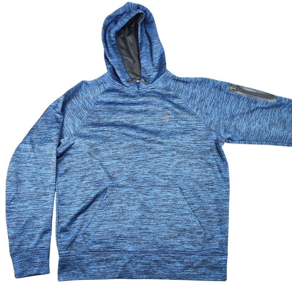 Spyder Active Full Zip ProWEB Mens Hoodie Sweatshirt Blue Size M