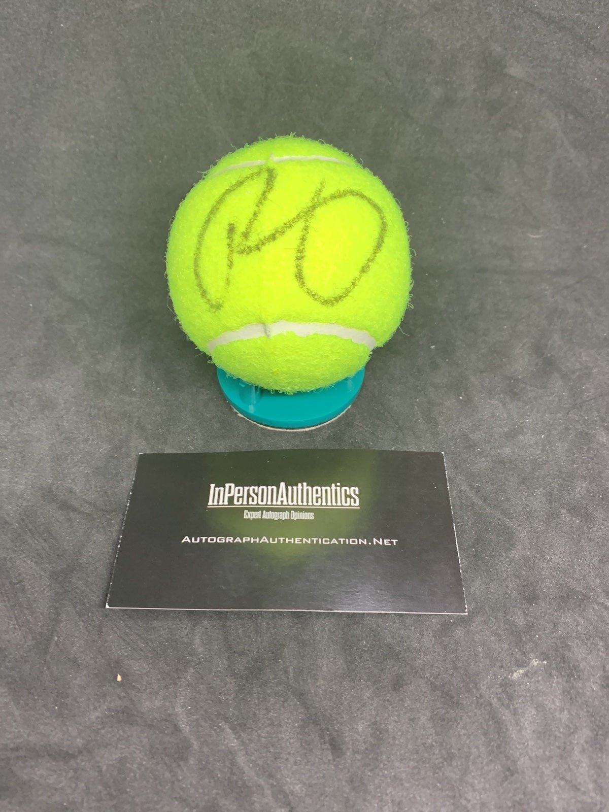 Autographed tennis ball